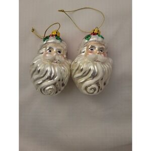 Lot of 2 Brass Key Christmas Treasures Classic Collections Santa Claus Pre-owned